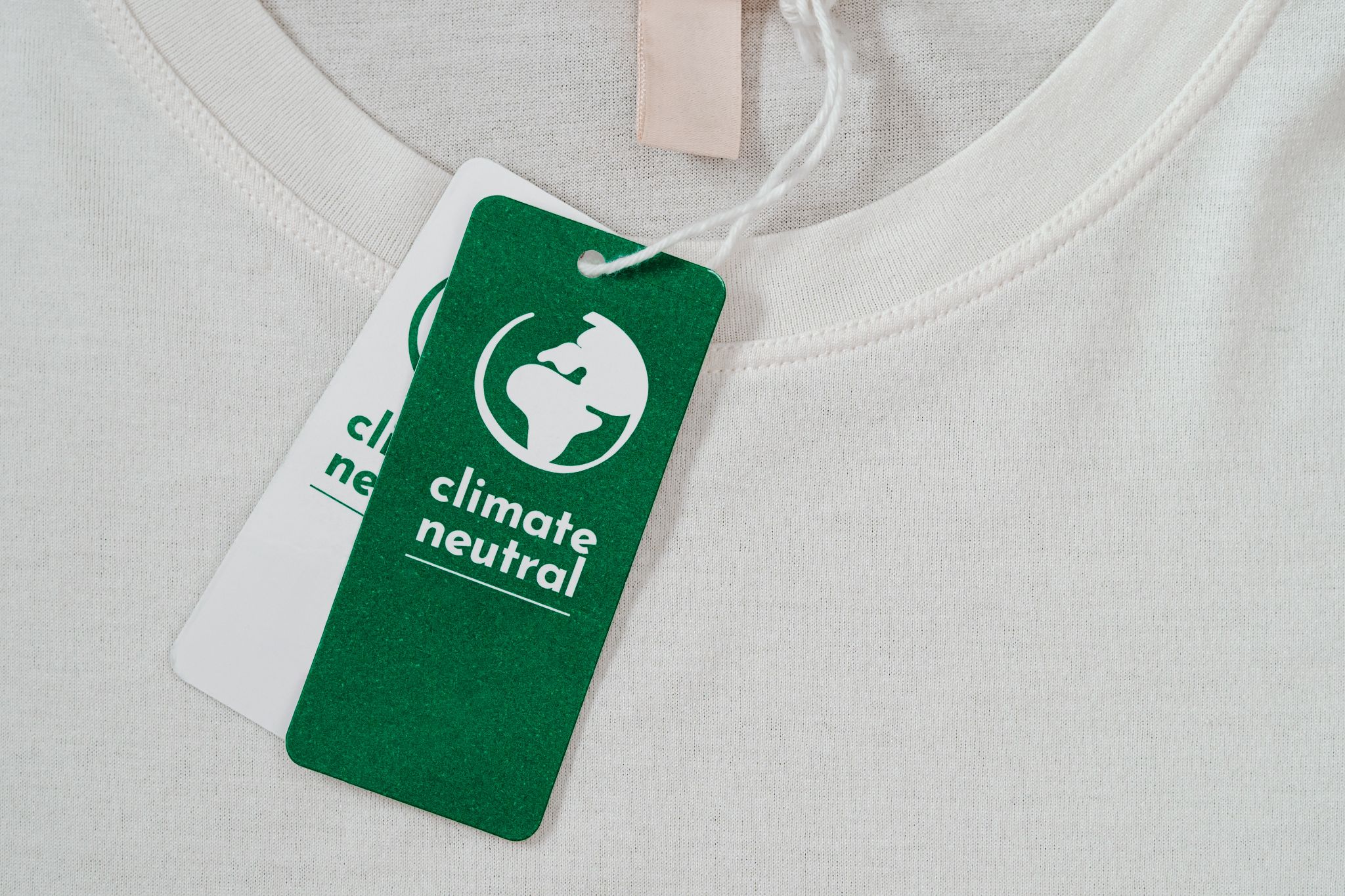 climate neutral tag on clothing